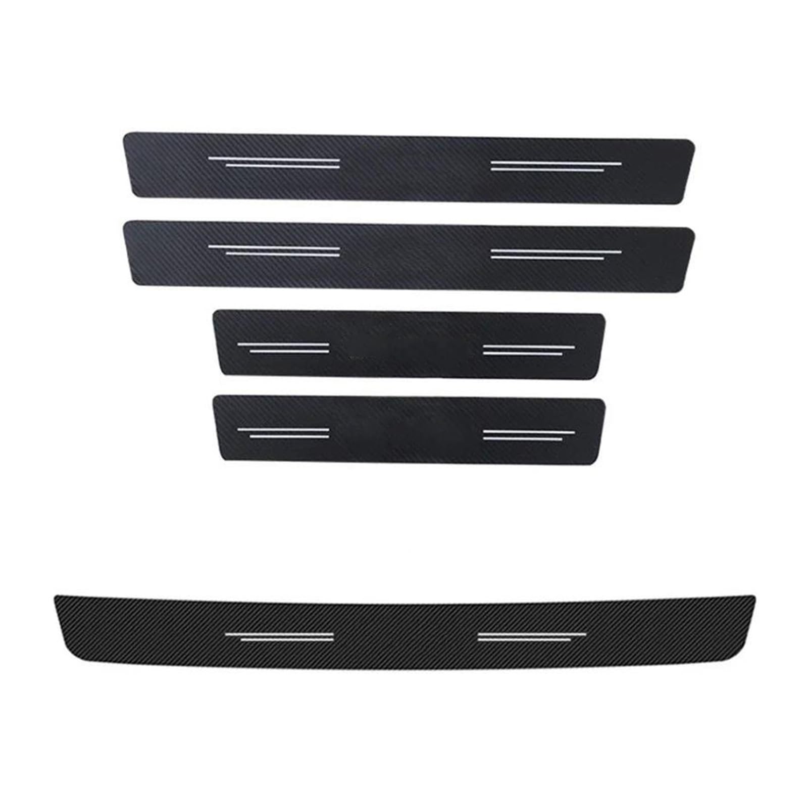 Threshold Anti Scratch Sticker for Dacia for Duster for Spring for Logan for Sandero for Lodgy Car Trunk Door Sill Bumper Strips(5PCS NEW)