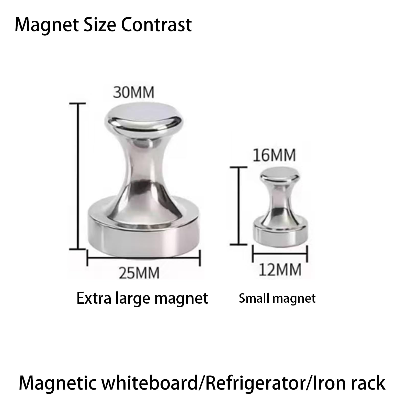 Imanes de 25 x 30 mm extra grandes para pizarra magnética, imanes grandes de neodimio, fuertes para frigorífico, pizarra blanca, pizarra magnética, oficina de aprendizaje, fuerte agarre imanes con