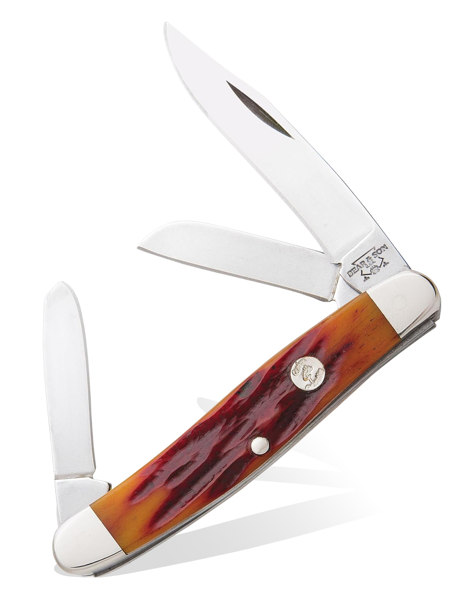 Bear & Son – scyzoryk – seria 4. – długość po złożeniu: 8,89 cm – Medium Stockman