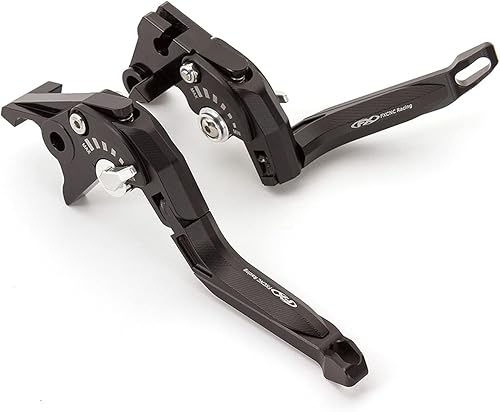 Miniatura 5 de DYYDCK Palancas de embrague de freno extensible para motocicleta CNC 3D Rhombus para Yamaha XTZ125 Xtz 125 2014-2018 2015 2016 2017 Palanca de