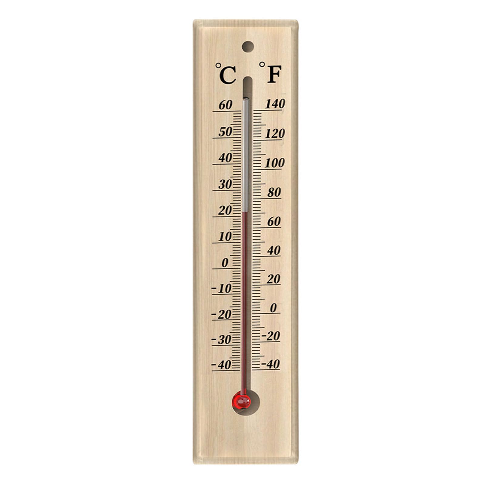 High Accuracy Wood Thermometers Clear Readable Scale Temperature Ranges 40℃ to 50℃ Wall Mountable Safe Kerosene Indoor Use Hanging Thermometers