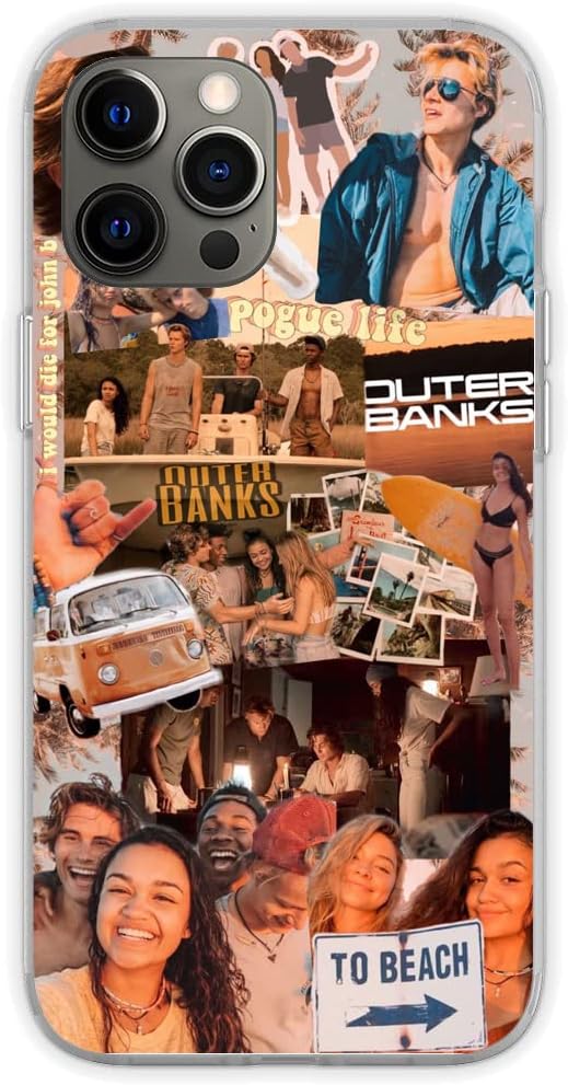 Partorson Compatible with iPhone 7/8 Case Best Summer Outer to Beach Banks Collage