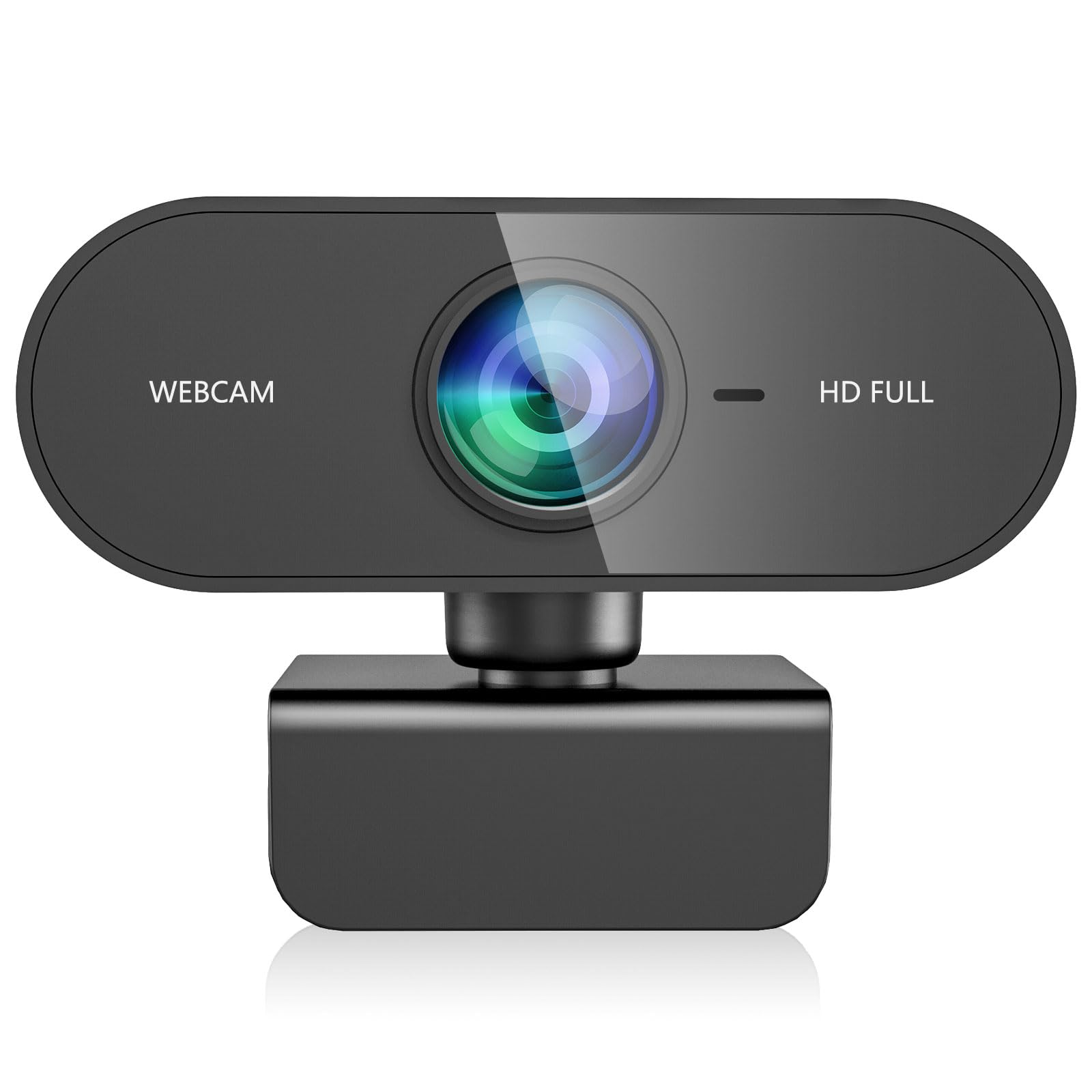 DDKJ Webcam pc con Microfono, Web Cam Full hd 1080P 30fps usb pc Camera, Rotazione di 360 Gradi Plug & Play Web Camera per Windows Macos Linux Zoom Streaming Youtube Skype Gaming Video