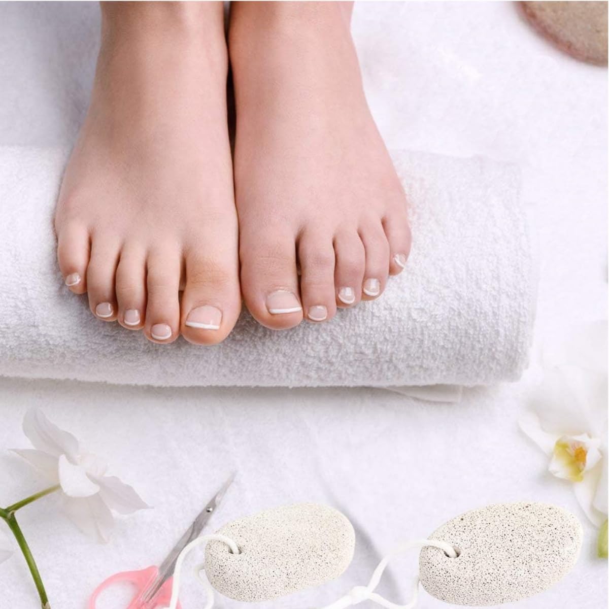 Pietra pomice,2 pcs Pietra pomice per i piedi,Pietra pomice naturale,Piedi Scrubber Della Pelle Morta Strumenti per pedicure,per la pelle dura e morta,Leggero rimuovitore di calli