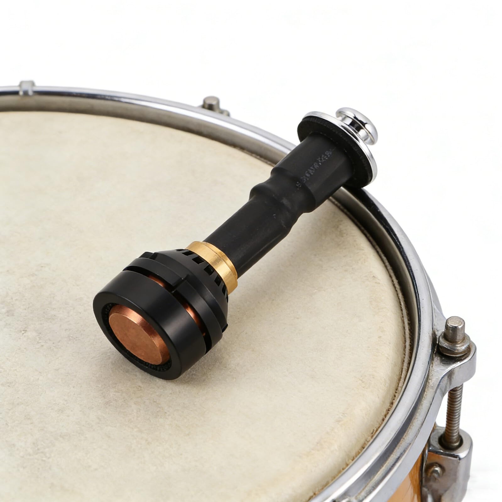 Tonabnehmer für Cajon Djembe Kabelloser Metall Audioverstärker 8,6cm Schlagzeug Klangverstärker für Afrikanische Percussion und Live Auftritte