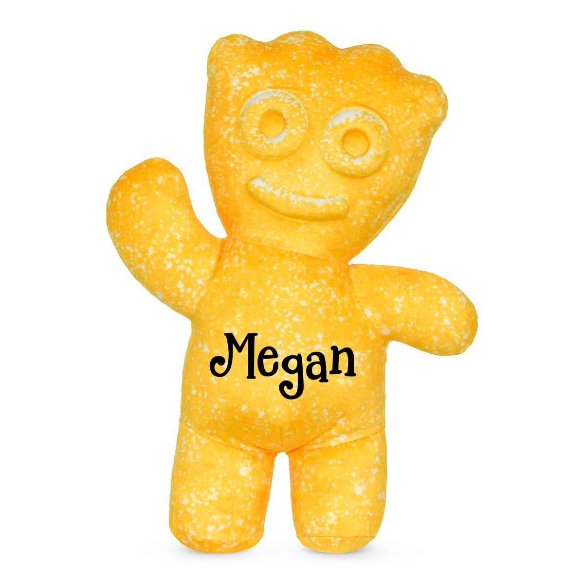 iscream Sour Patch Kids Personalized Embossed Candy Character Shaped Pillows - 16.75in x 12in (Yellow SPK)