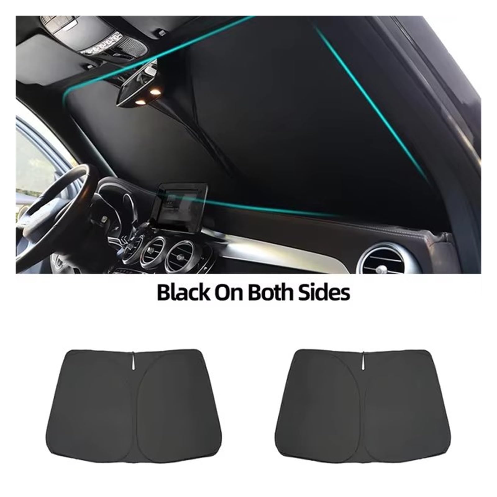 Frontscheibe Thermomatte Für Toyota Für Corolla Limousine E140 2009-2013 10th Gen Vorhang Mesh Frontscheibe Rahmen Magnetische Auto Fenster Sonnenschutz(Front Windshield B)