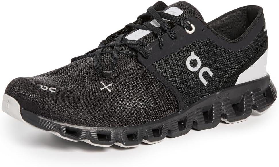 Zapatillas Cloud X 3 para hombre, negras, 10.5 Medium US | Zapatillas de entrenamiento cruzado