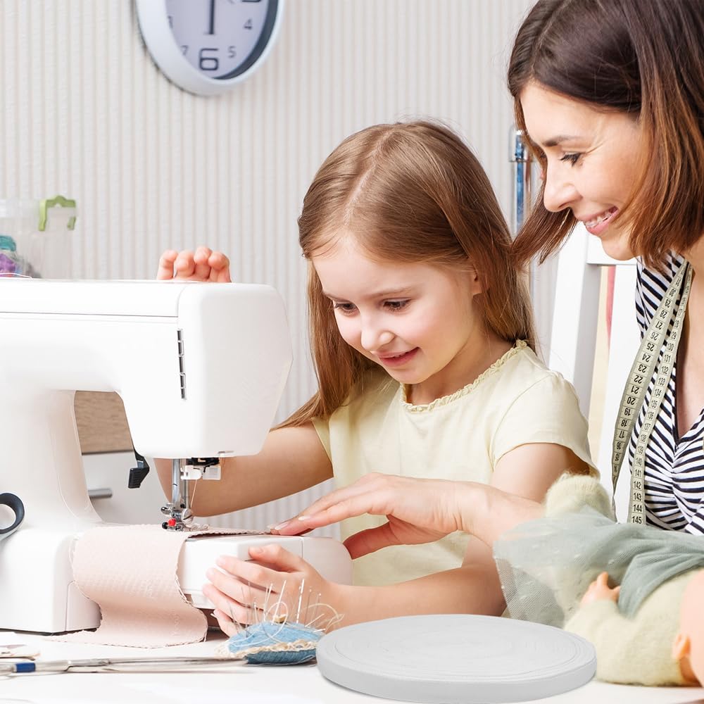 50m Baumwoll Köperband 20mm Weiß - Einfassband Zum Nähen