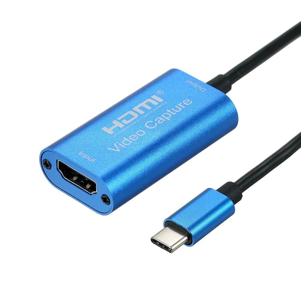 GOLDEN BLUE HD Video Capture Card Maximum Support 4K Input 1080P Output Small Size Aluminum Alloy Shell Wide Compatibility Type-C Interface
