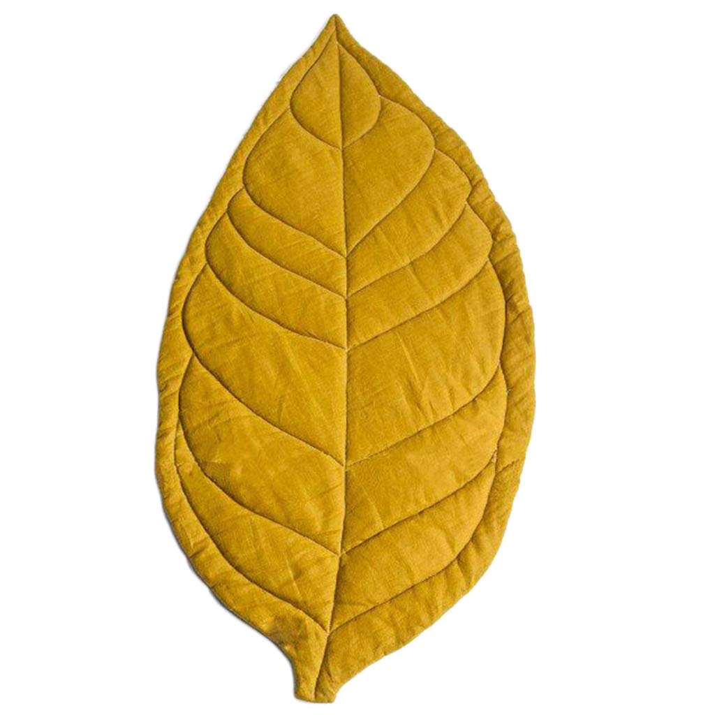 Tapis doux en forme de feuille pour isoler bébé du sol froid