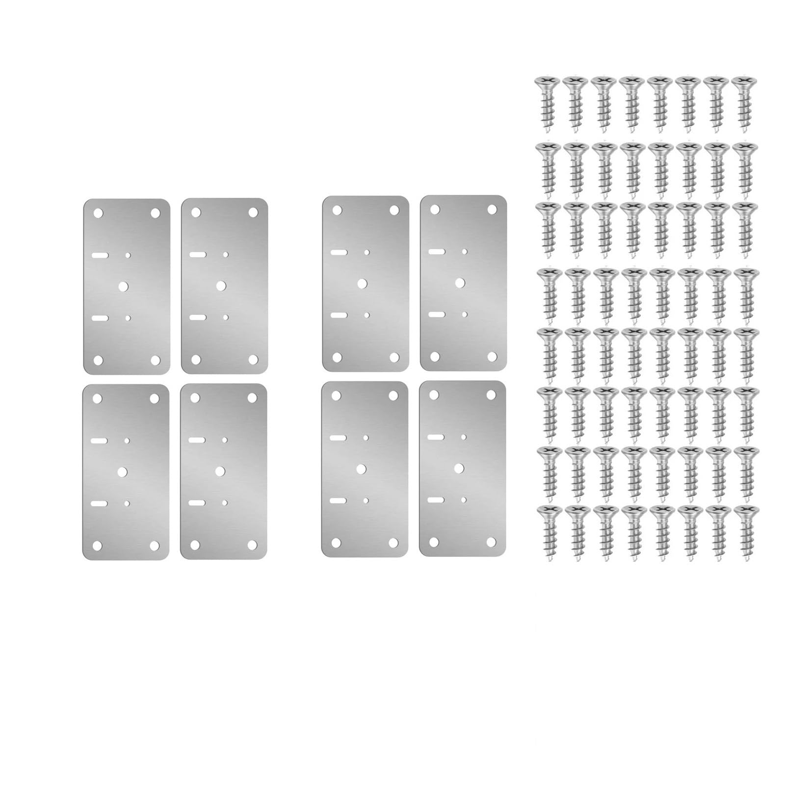 Cbtyacvlp 8Pcs Hinge Repair Kit Cabinet Door Repair Plate Fixing Bracket For Kitchen Cupboard Door Locker(8Pcs)
