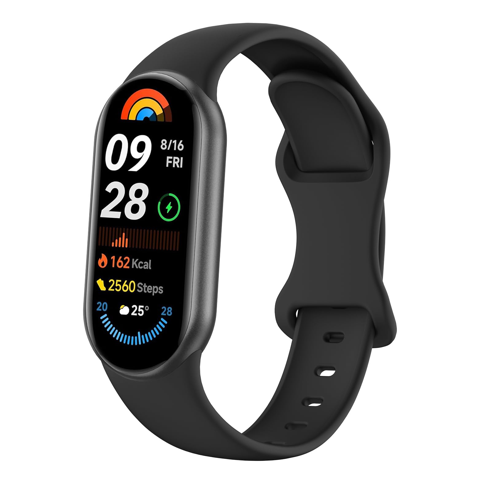 Vanjua Watch Strap for Xiaomi Smart Band 10/9/8, Soft Silicone Adjustable Sport Wrist Band for Xiaomi Mi Band 8/9/10 Smart Watch-image-20