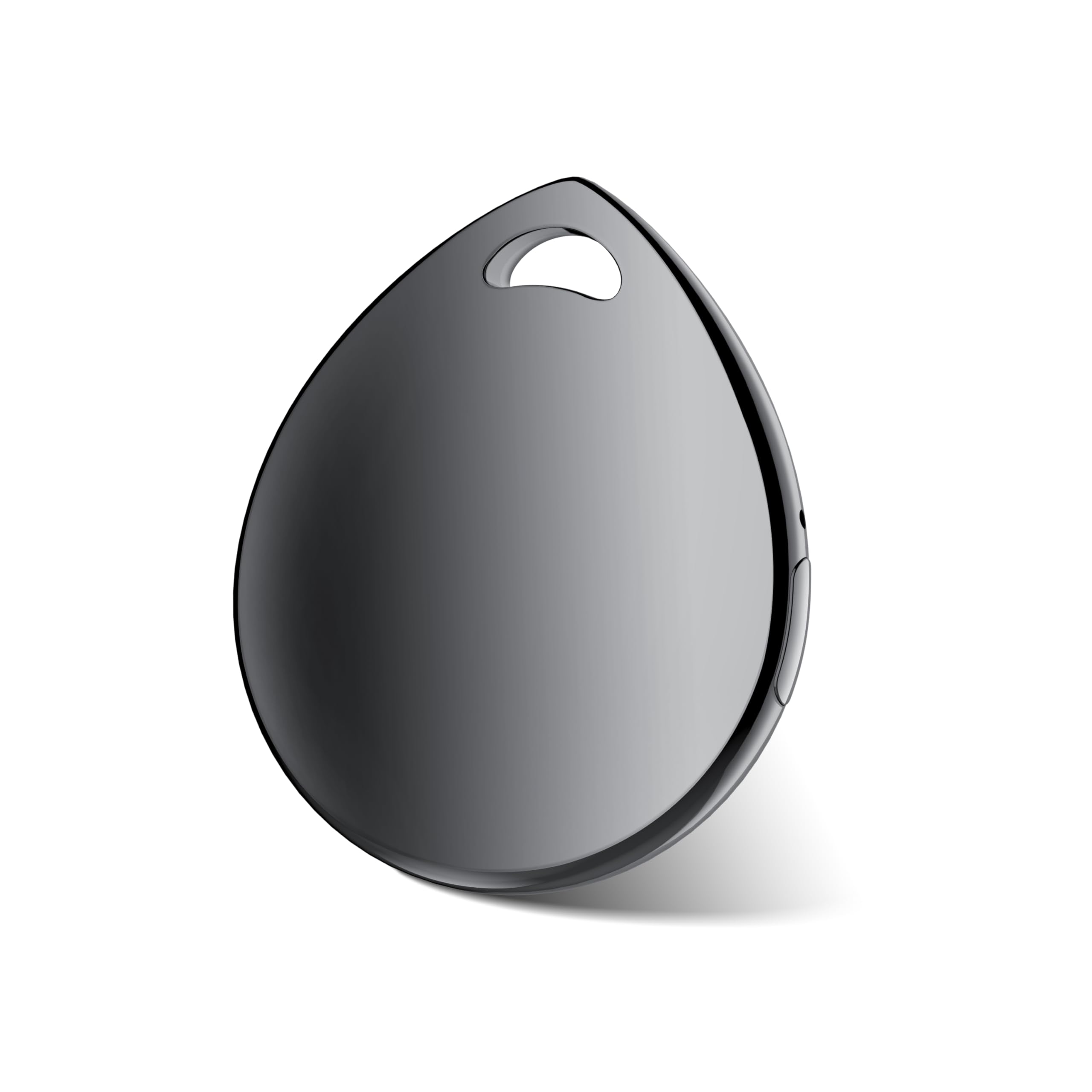 QCOQ® Air Tags 4 Pezzi Nero, Smart Tracker Bluetooth Compatibile con Apple Dov’è App (solo iOS), Localizzatore Chiavi fino a 100dB con Batteria Sostituibile per Chiavi/Bagagli/Valigie/Portafogli
