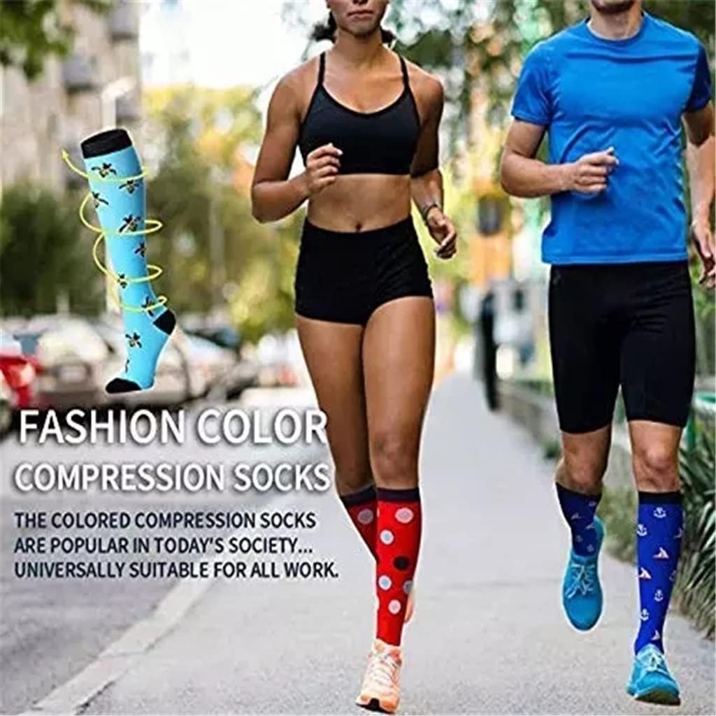 Compression Socks 15-20 Mmhg is BEST Graduated Athletic for Men & Women, Running, Flight, Travels