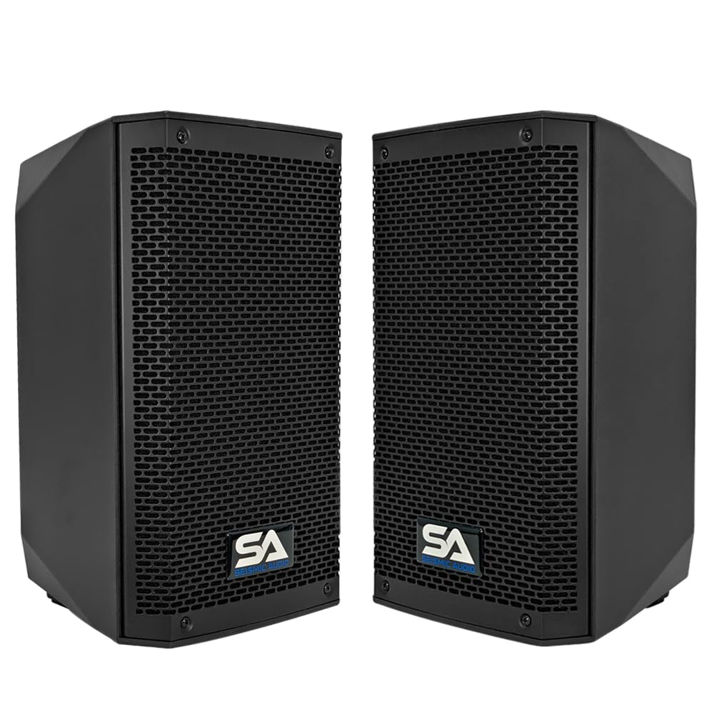 Pc Speakers For Desktop Seismic Audio Riot-8 Pair Of Powered