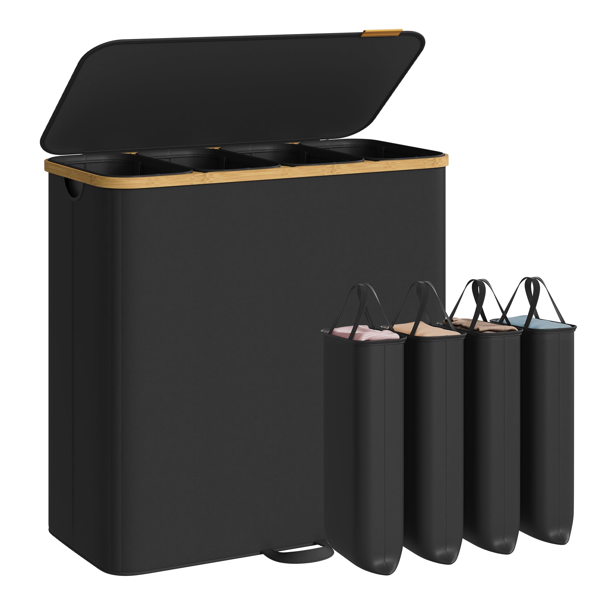 美品】SONGMICS LTB54NL SONGMICS Trash Can, 14.4 Gallon Garbage Can