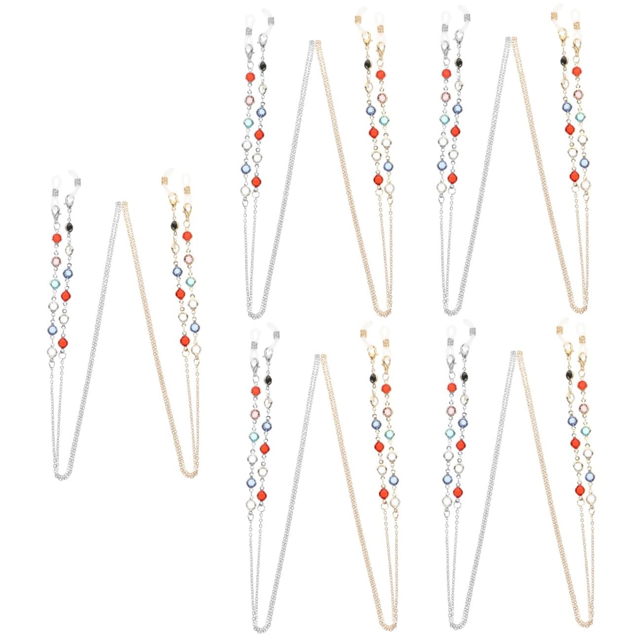 VALICLUD Catena Di Occhiali Incantesimi Accessori Leggero Occhiali Da Vista Per Donna Catenella Per Occhiali Appesa Al Collo Occhiali Da Sole Da Donna Metallo