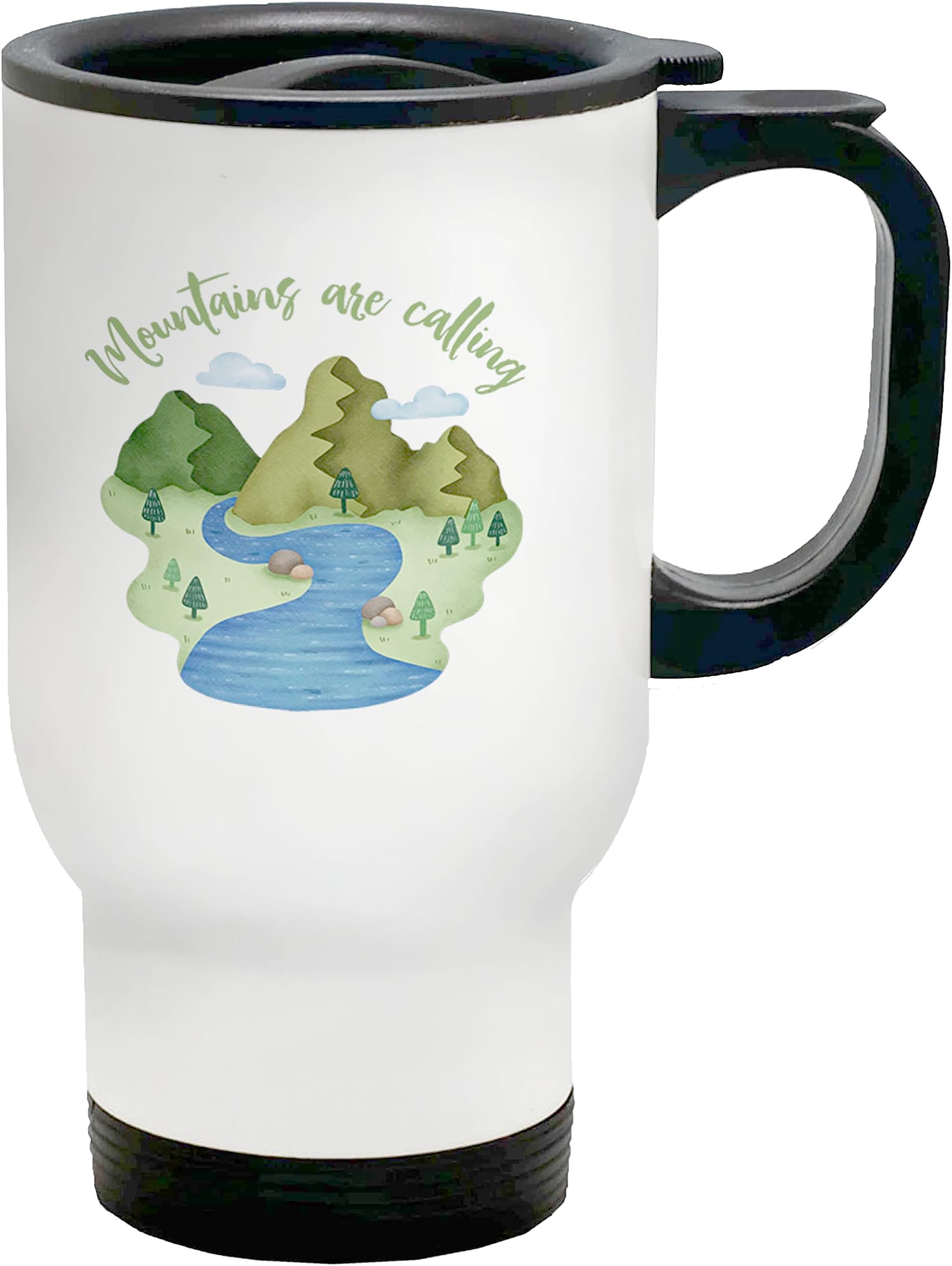 ShopagiftClimbing Hiking Travel Mug Mountains are Calling Hiker Climber Trekking Gift Cup