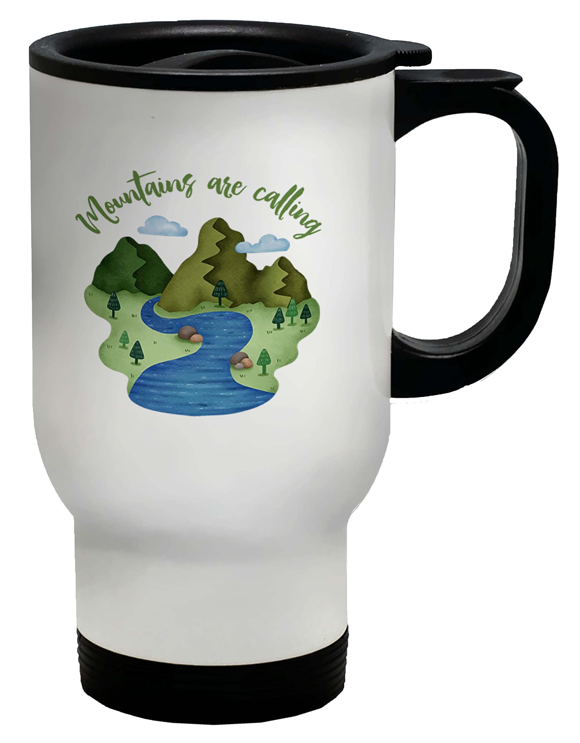 ShopagiftClimbing Hiking Travel Mug Mountains are Calling Hiker Climber Trekking Gift Cup