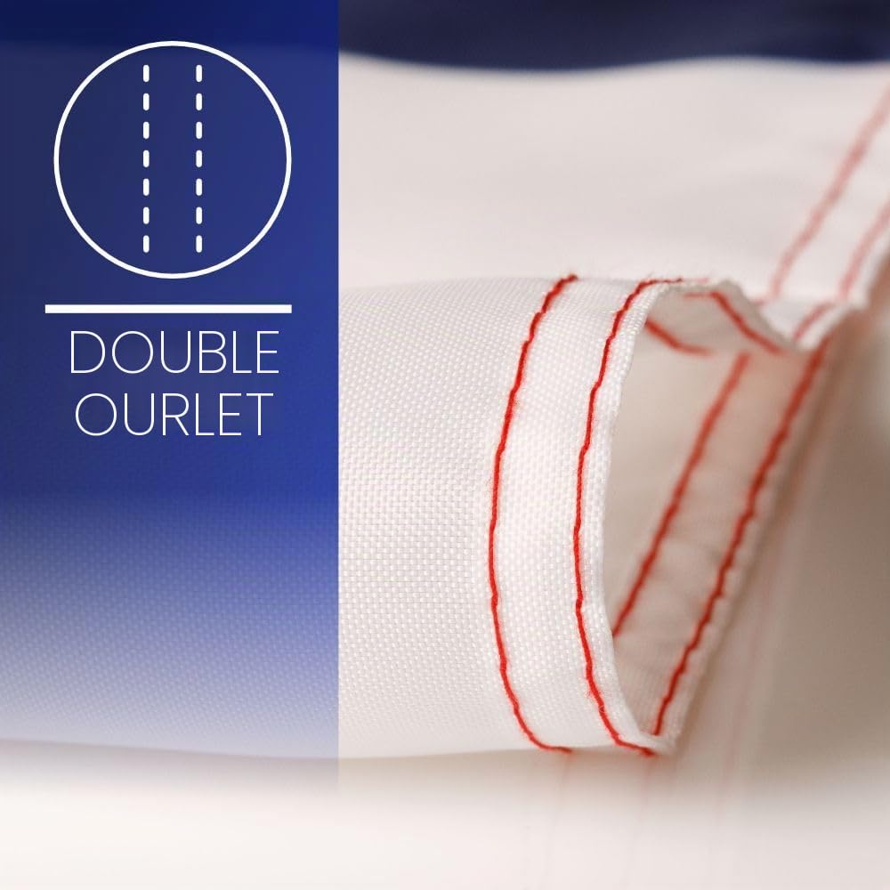 PHENO FLAGS Drapeau France 90x150cm – français - qualité premium - extrêmement résistant aux intempéries, avec œillets en laiton, 100% polyester, coutures doubles robustes & couleurs éclatantes