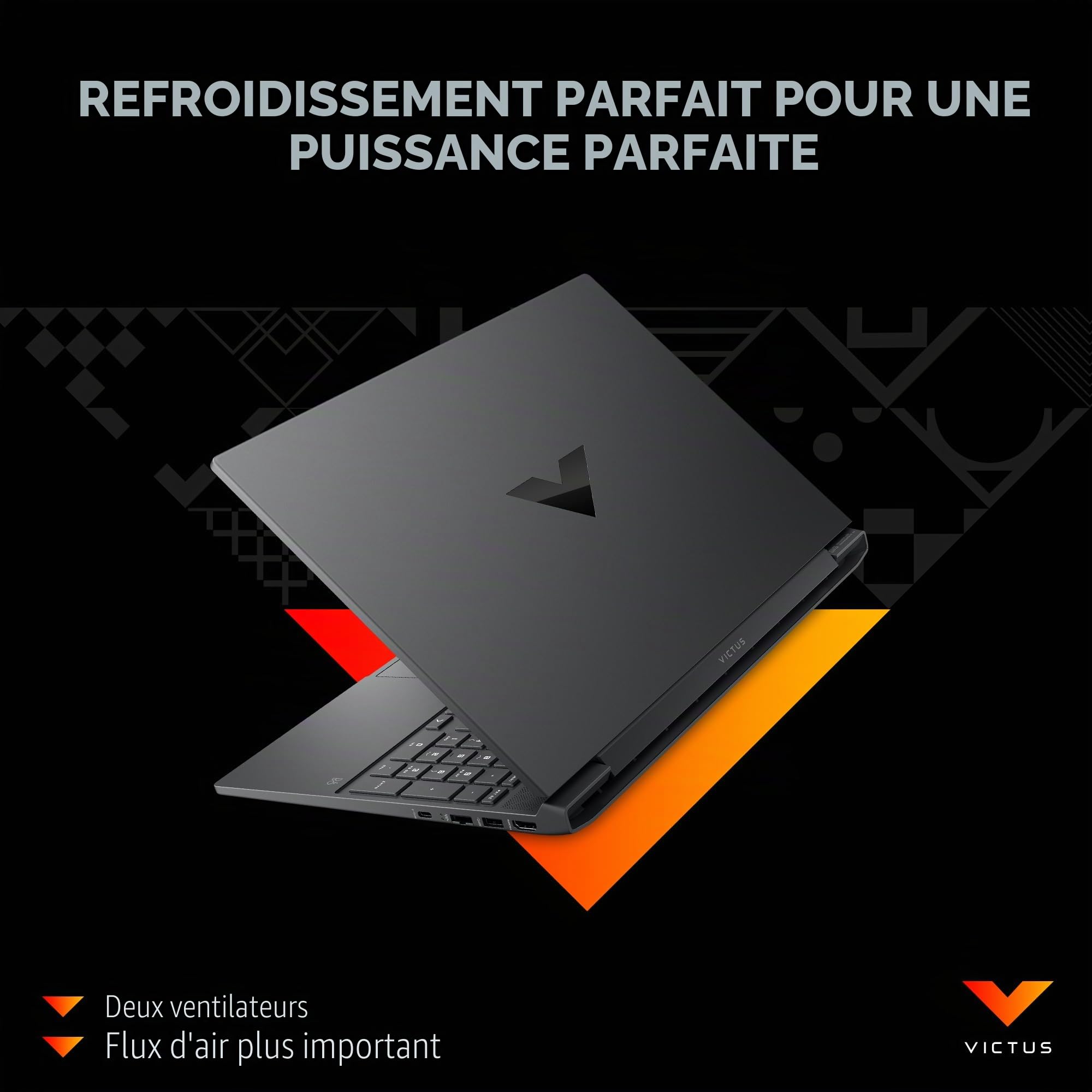 HP Victus Ordinateur Portable Gaming 15-fa1650nd | 15.6" Full HD Antiglare 144Hz IPS | Intel Core i5-12500H | 16GB RAM | 512GB SSD | NVIDIA GeForce RTX 4050 Carte Vidéo Window 11 Home OS QWERTY