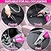 ThinkLearn Car Cleaning Kit, Car Vacuum Detailing Kit Interior with High Power Handheld Vacuum, Including 7Pcs Detailing Brush Set, Windshield Cleaner, Pink Car Accessories for Women