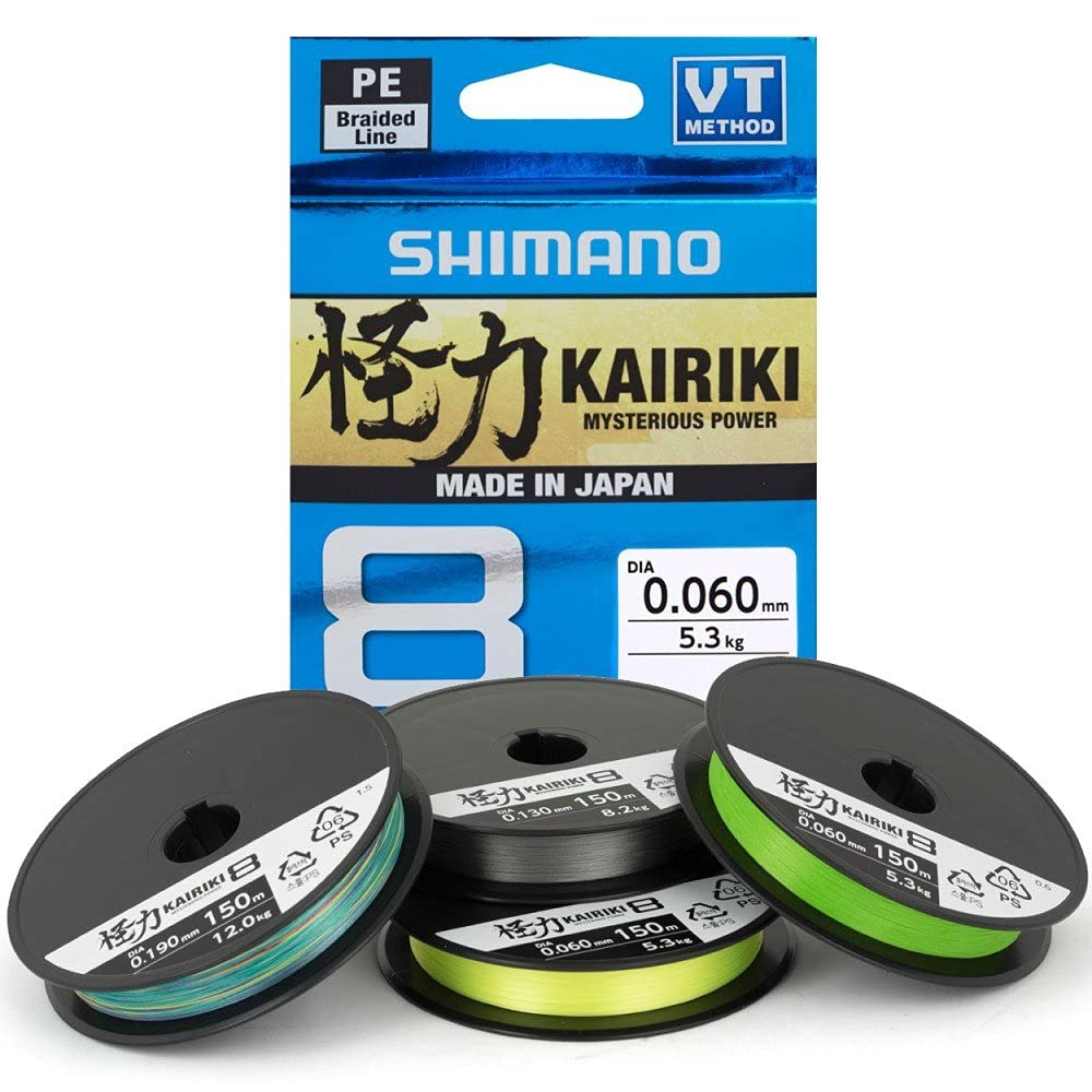 Line Kairiki 8 300 m 0.12 mm 8.2 kg M Green