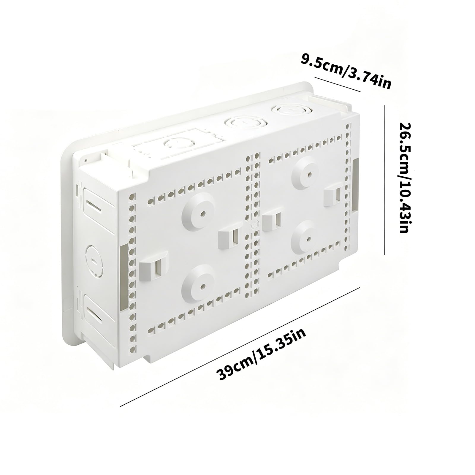 Custodia per prese e reti da incasso Scatola portaoggetti da incasso per home theater da 9 pollici nella scatola multimediale a parete Custodia per cablaggio con struttura a doppio scopo resistente