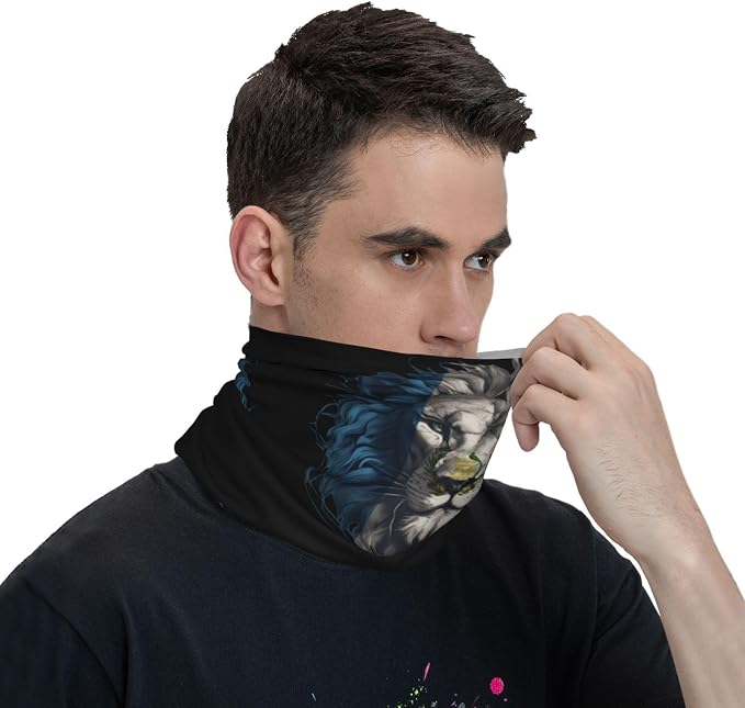 Balaclava cuello con bandera y león Guatemala unisex miniatura 7