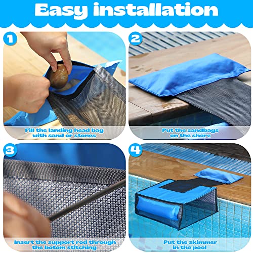 image for Weewooday Swimming Pool Net Leaf Liberate Hands Skimmer with Animal Sa