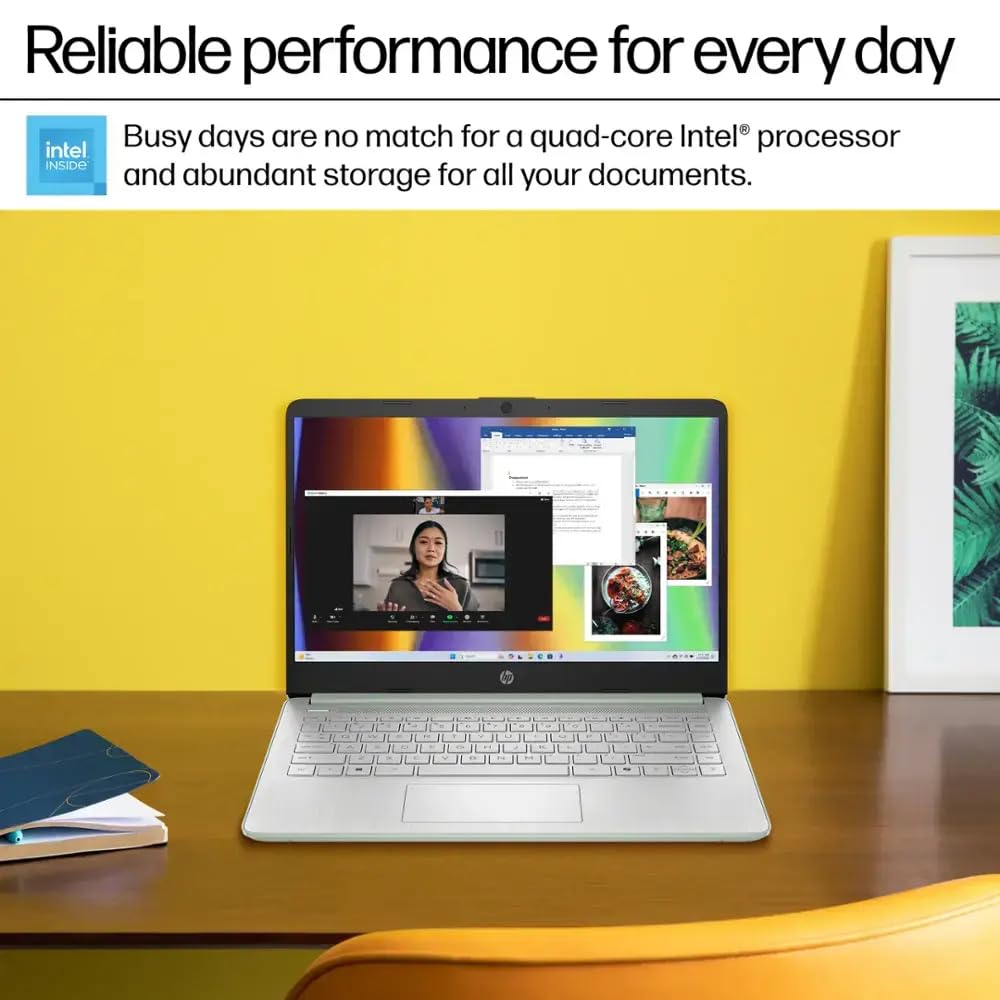HP 14 Ultrabook • Back to School Limited Edition w/Microsoft 365 • Intel 4-Core CPU • 32GB RAM • 1.6TB Storage (128GB OnBoard w/ 512GB Portable Drive + 1TB OneDrive) • Tranquil Pink • Win 11