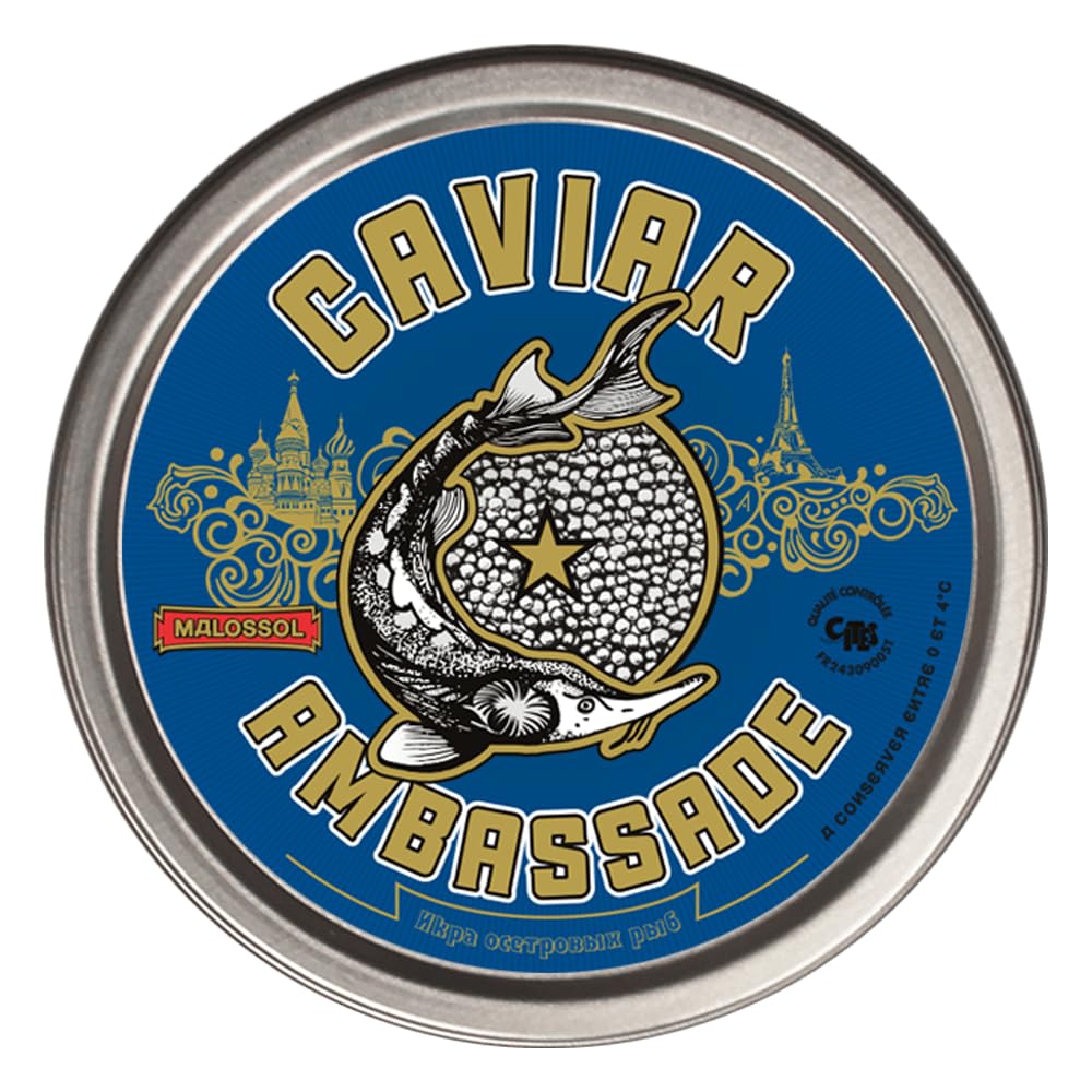 Caviar Baeri Sélection – Acipenser baerii - 100 Gr - Livraison réfrigérée - CAVIAR AMBASSADE