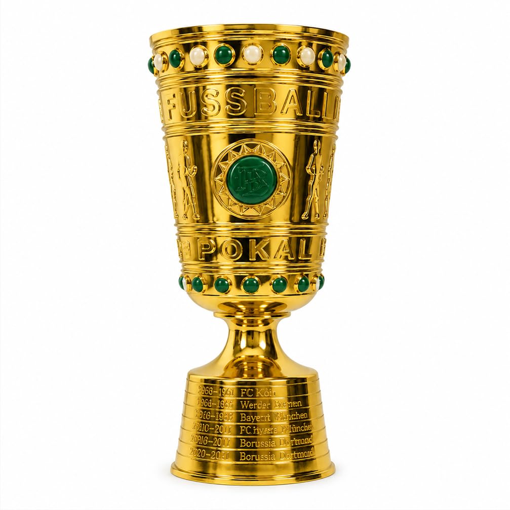 Fußball Deutschland Pokal Meisterschafts Trophäen Nachbildung der Fußballverein Meister Trophäe Fans Sammlerstücke Souvenir Büro Heimdekoration Ornamente Geburtstagsgeschenke