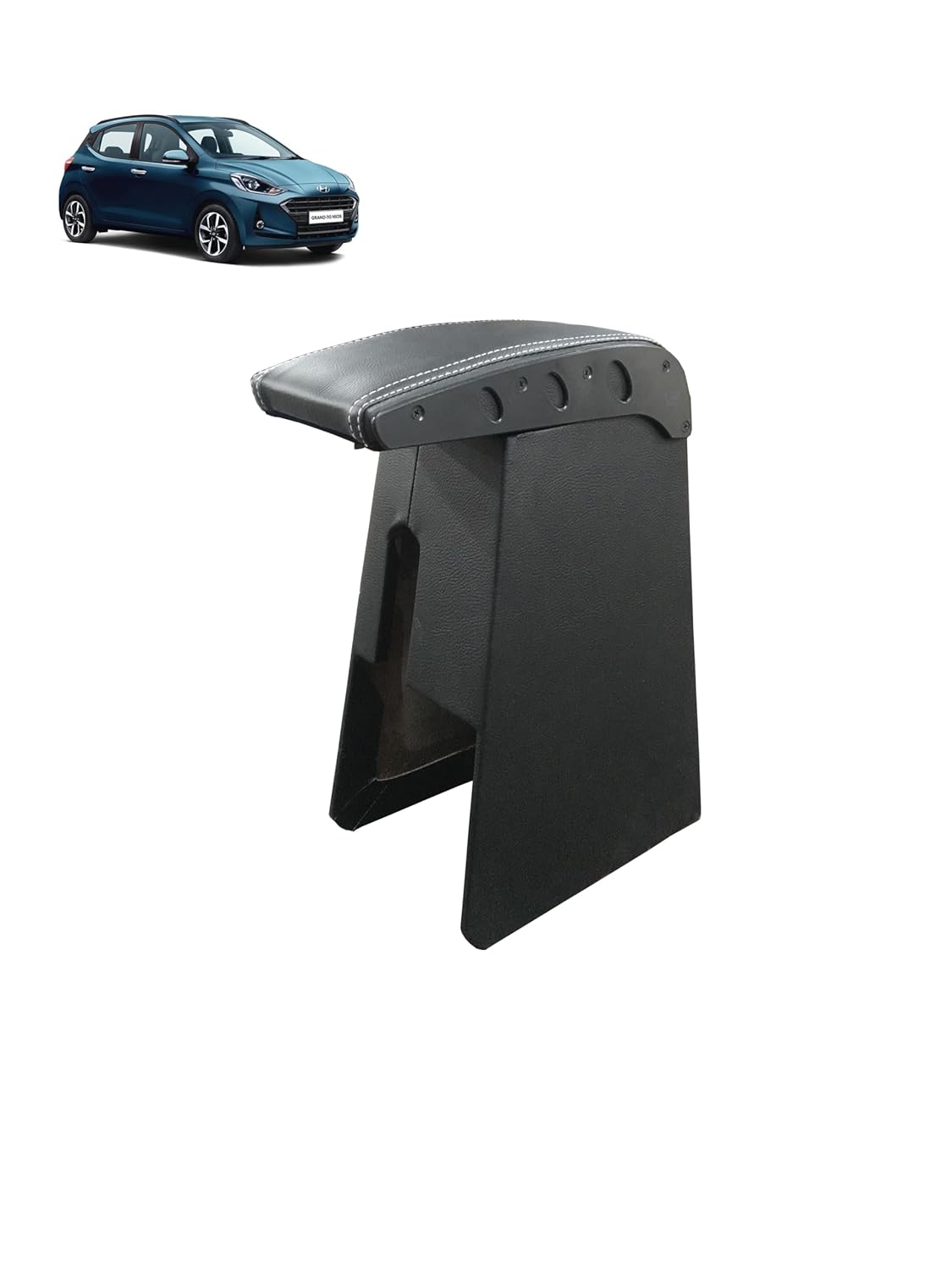 MYCARFURNISH Wooden Car Center Armrest Console for Hyundai i10 Grand