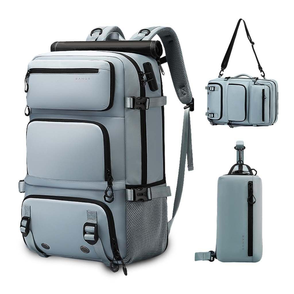 tecphile BANGE 35L Anti-Theft Travel Backpack with Detachable Sling Bag Expendable Large Capacity Bag, fit for 17.3” Laptop Multi-Compartment, Water-Resistant for Work, Travel, Outdoor-picture-53