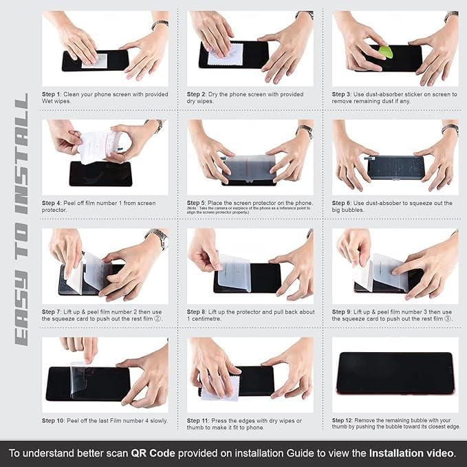 Image of Techsage Compatible Galaxy S24 (5G) Smartphone-Full Body Unbreakable 4 Layer Transparent Hydrogel Membrane (Not Glass) Back Screen Guard Protector (Scratchproof /Self Healing)(Matte)