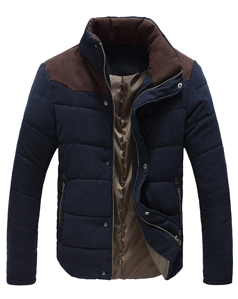 ZiXingMen's Winter Thick Warm Jacket Parka Lined Outdoor Coat