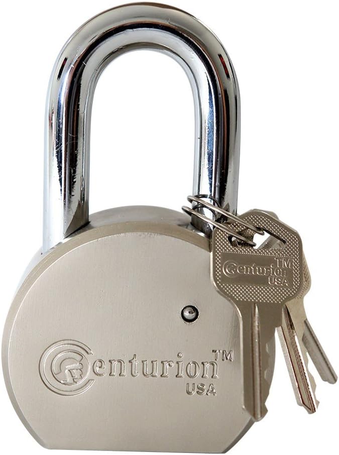 Centurion Round Body Solid Steel Padlock – 65mm Wide Body (60mm Shackle) – High Security Padlock
