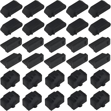WMYCONGCONG 30 PCS USB Port Cover Silicone Anti Dust Protection Caps Dust Plug for USB A, HDMI, RJ45 Ethernet Hub Port