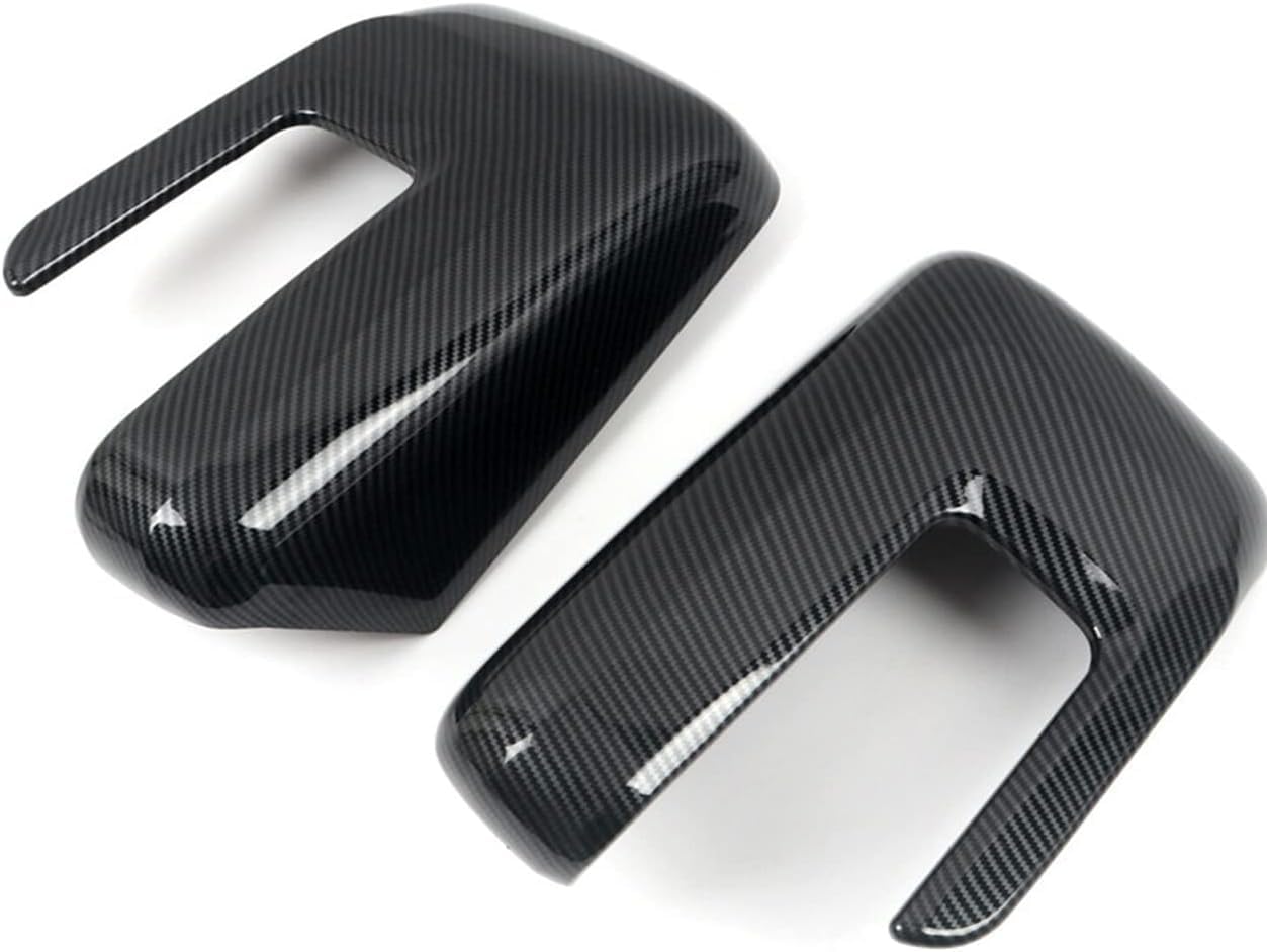Overlays Carbon Fiber Print Side Door Mirror Cover Compatible with 2021-2023 Ford F150 W/Turn Signal Cutout