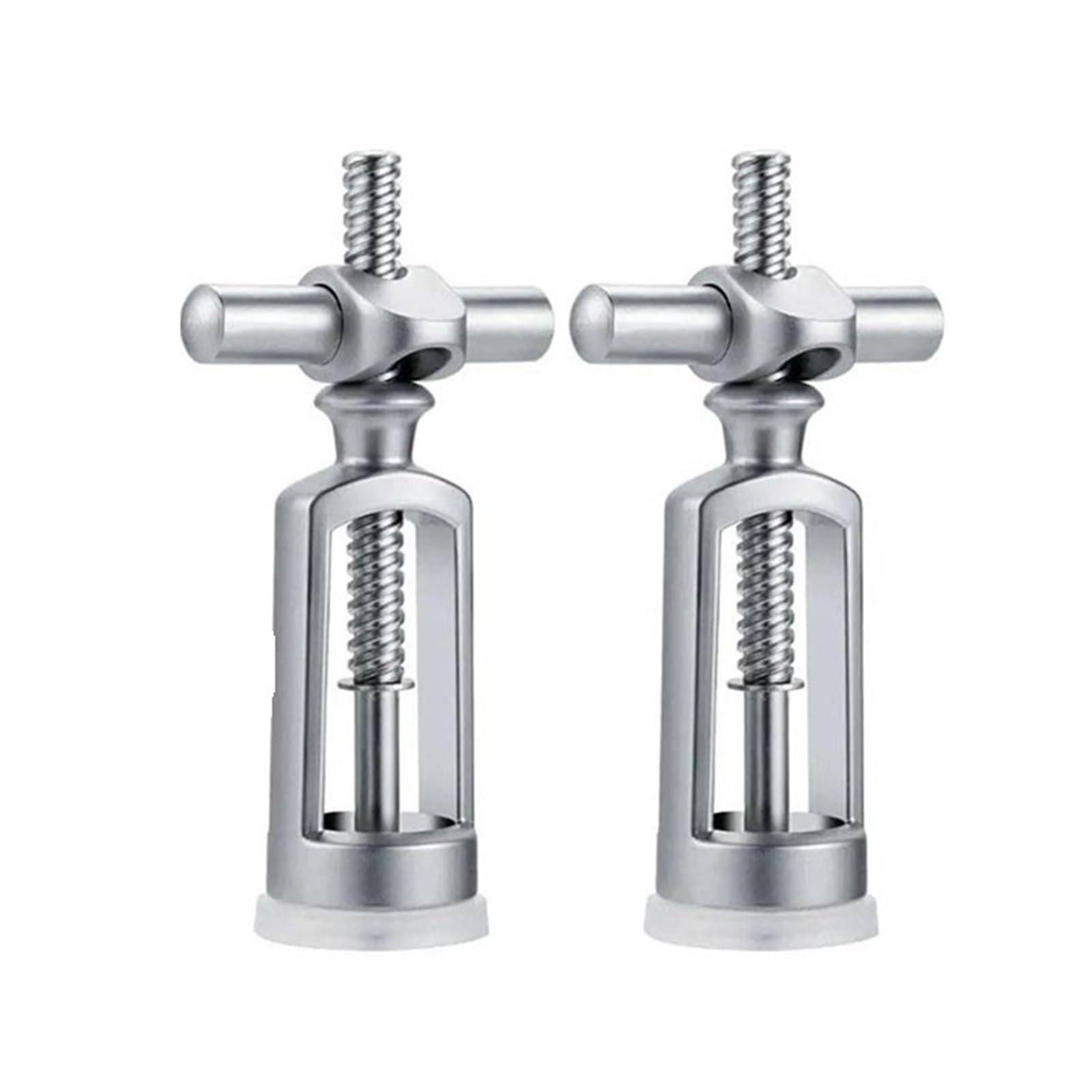 Abridor de botellas vino tinto multifuncional Sacacorchos portátil Corcho acero(2Pcs)