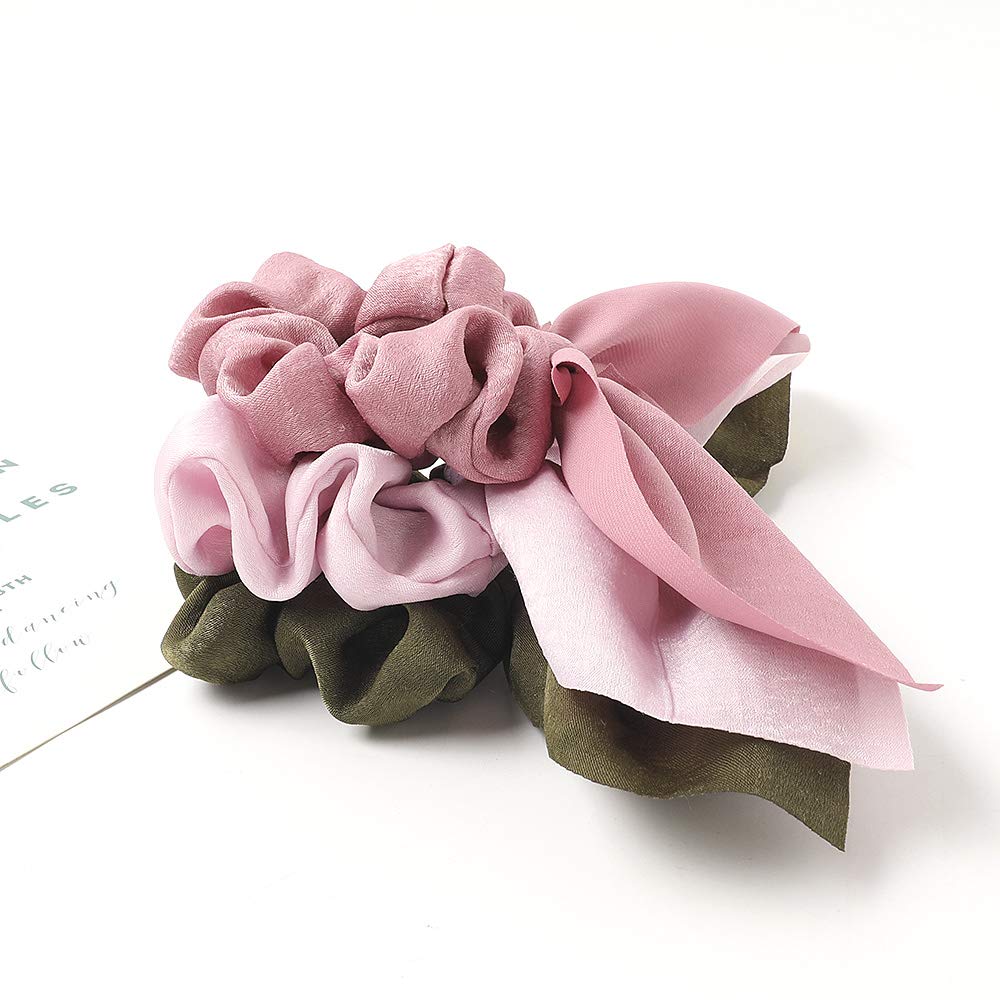 Amazon.com : Scrunchies Hair Ties Silk Satin Scrunchy - Cute  display picture 2