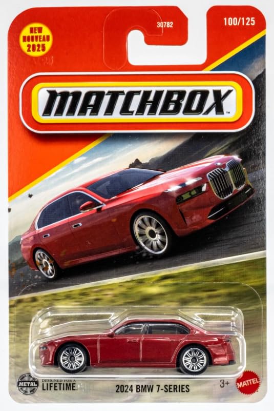 Matchbox BMW Serie 7 2024 a escala 1:64 rojo miniatura 1