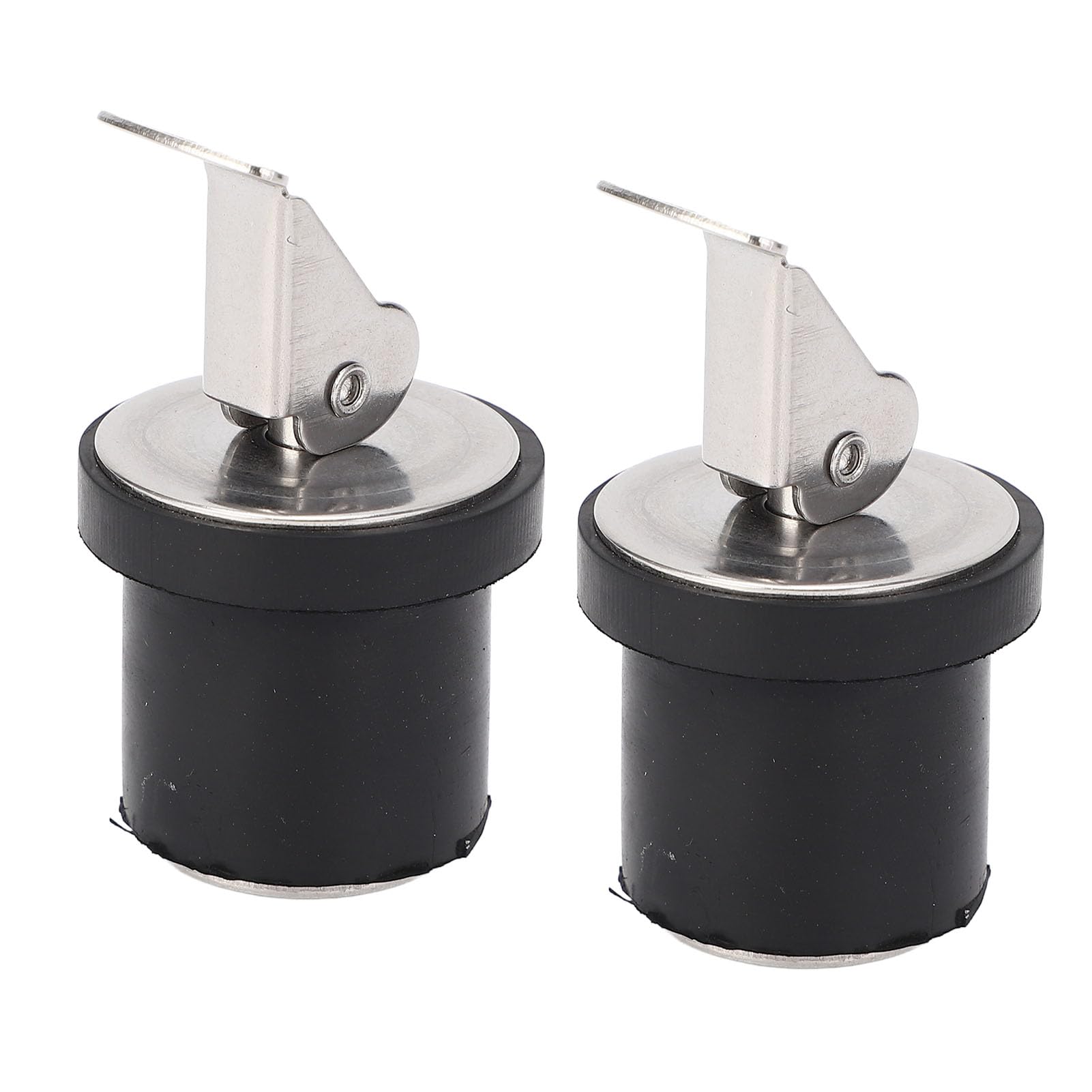 2 Pezzi Tappo di Scarico a Compressione da 19 mm, Tappo di Scarico per Barca in Acciaio Inox a Vite con Guarnizione in Gomma, Tappo di Scarico per sentina Marina per Yacht, Barca d