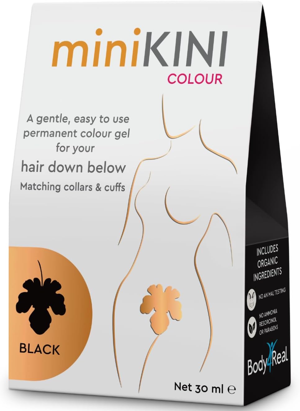 Colour - Organic Colour for Pubic Hair - Black