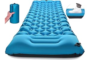 meetpeak Sleeping Pad for Camping - Ultralight Self Inflatable Sleeping Mat with Pillow