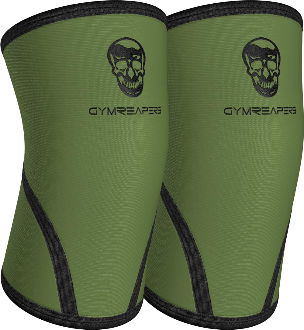 Gymreapers Elbow Sleeves (1 Pair) W/Wrist Wraps - Support & Compression for Powerlifting, Weightlifting, Bench & Tendonitis - 5mm Neoprene Sleeve - For Men & Women - 1 Year Warranty (X-Large)