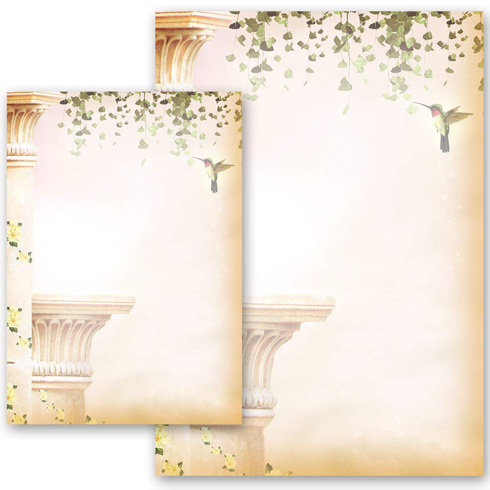 100 Sheets Motif Letter Paper! Motif Paper Hummingbird DIN A5 - Paper-Media