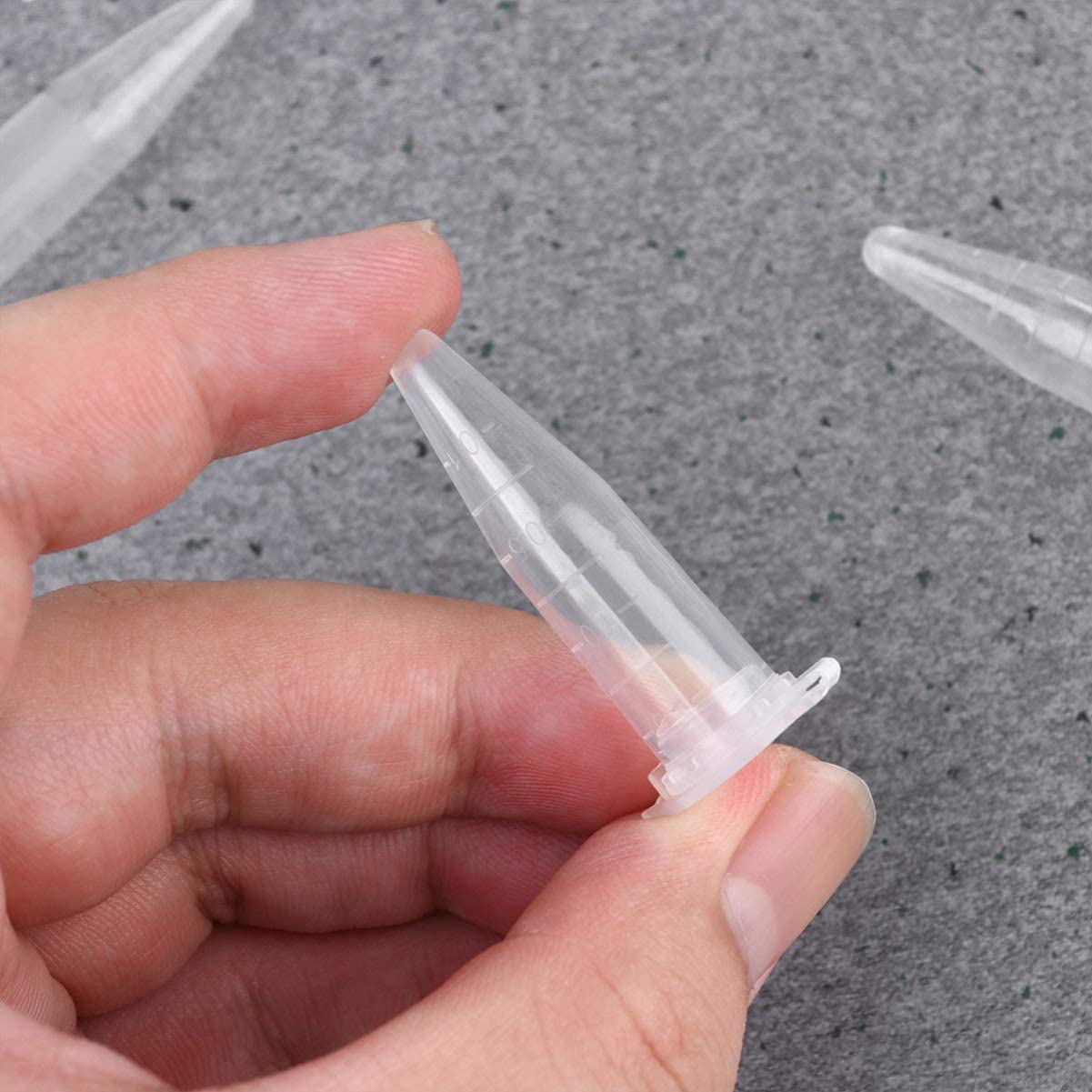 500 tubes à centrifuger, flacon de réaction, récipient à globules à double fermeture, microtubes en polypropylène, bouchons à globules avec couvercle de 1,5 ml, transparent pour échantillon d'ampoules